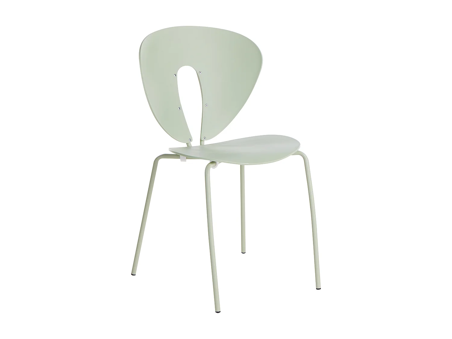 Lot de 2 chaises de salle à manger TRACY Vert clair