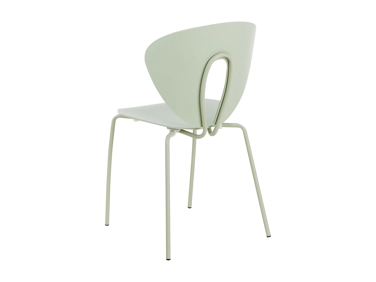 Lot de 2 chaises de salle à manger TRACY Vert clair
