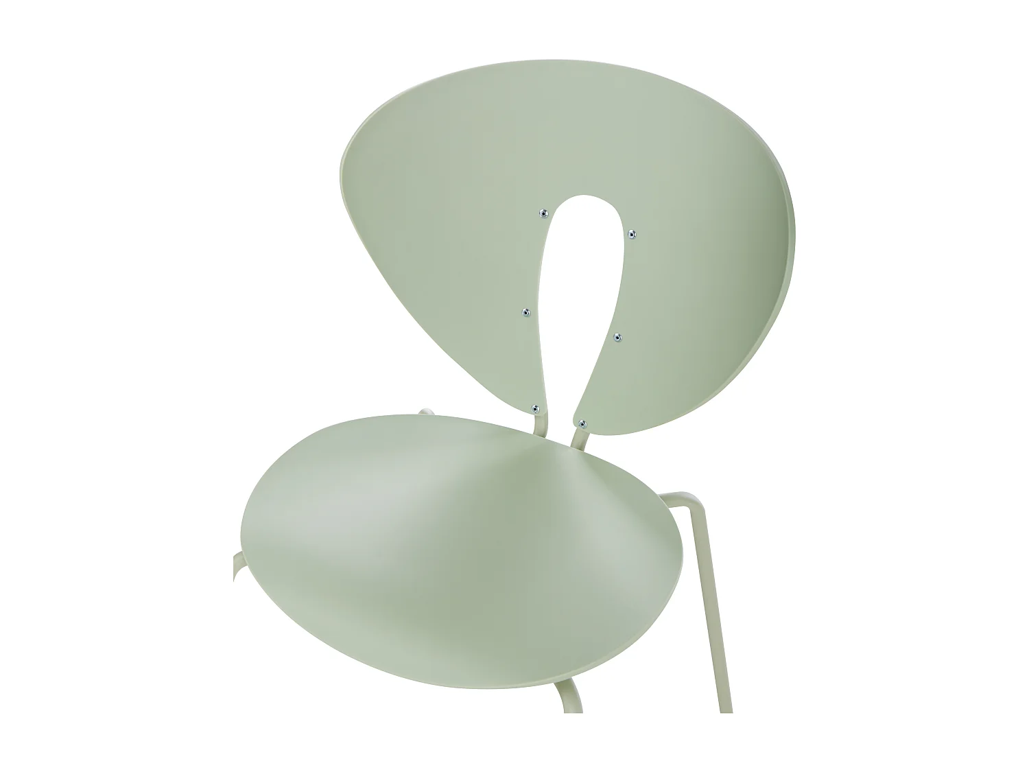 Lot de 2 chaises de salle à manger TRACY Vert clair