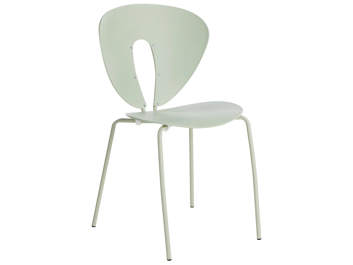 Lot de 2 chaises de salle à manger TRACY Vert clair