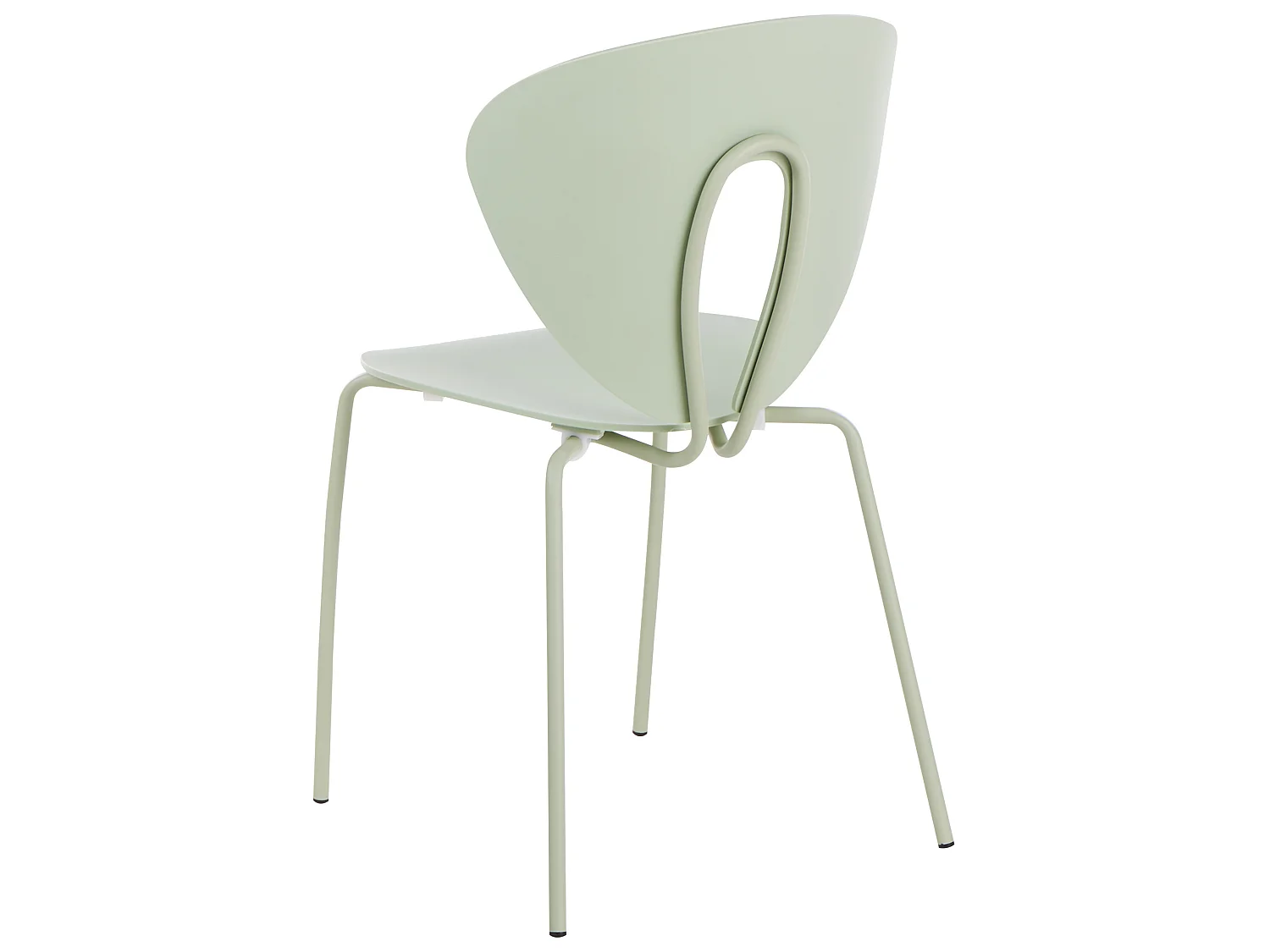 Lot de 2 chaises de salle à manger TRACY Vert clair