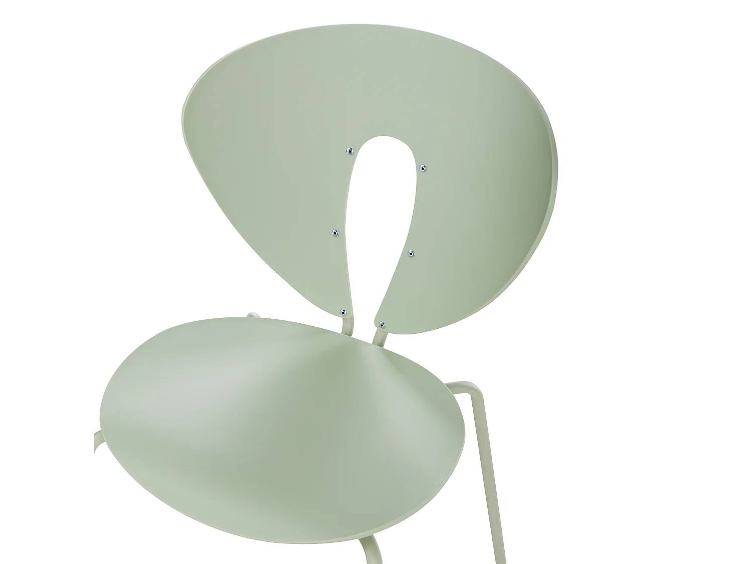 Lot de 2 chaises de salle à manger TRACY Vert clair