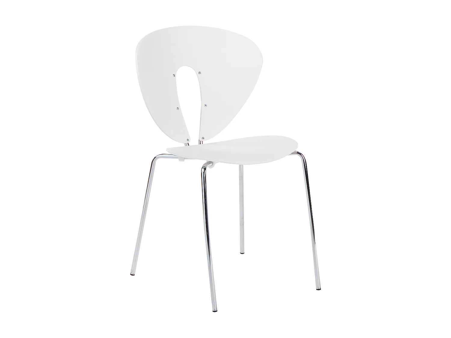 Lot de 2 chaises de salle à manger TRACY Blanc