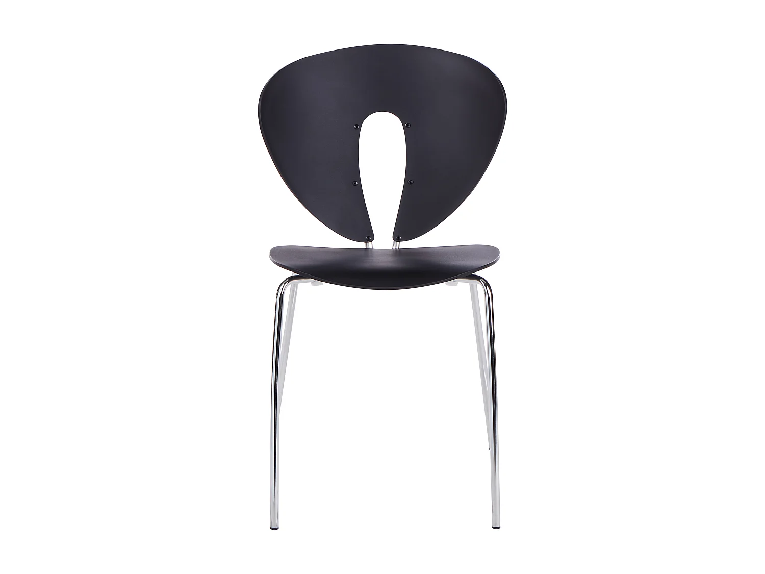 Conjunto de 2 sillas de comedor TRACY Negro