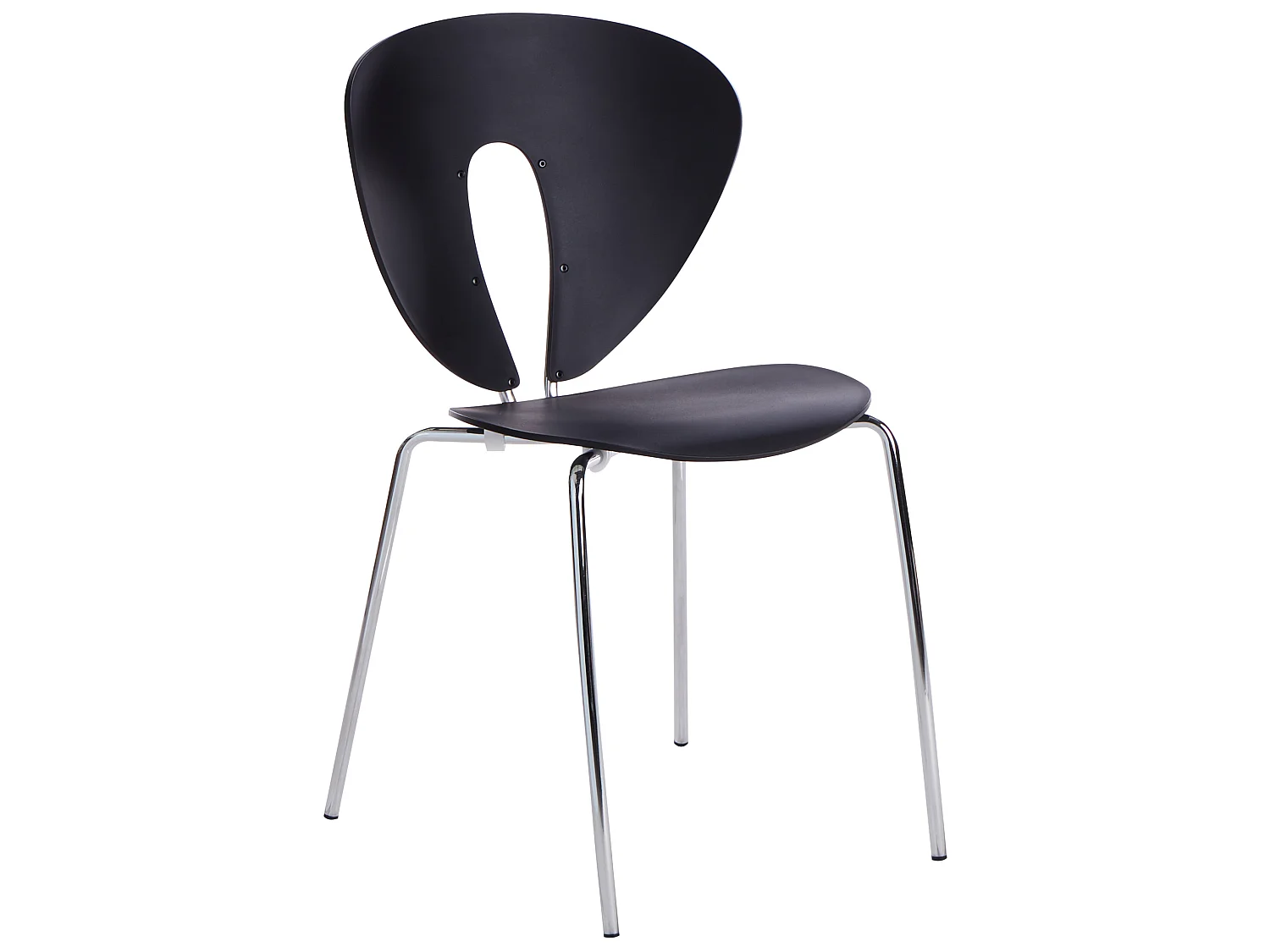 Set van 2 eetkamerstoelen TRACY Zwart