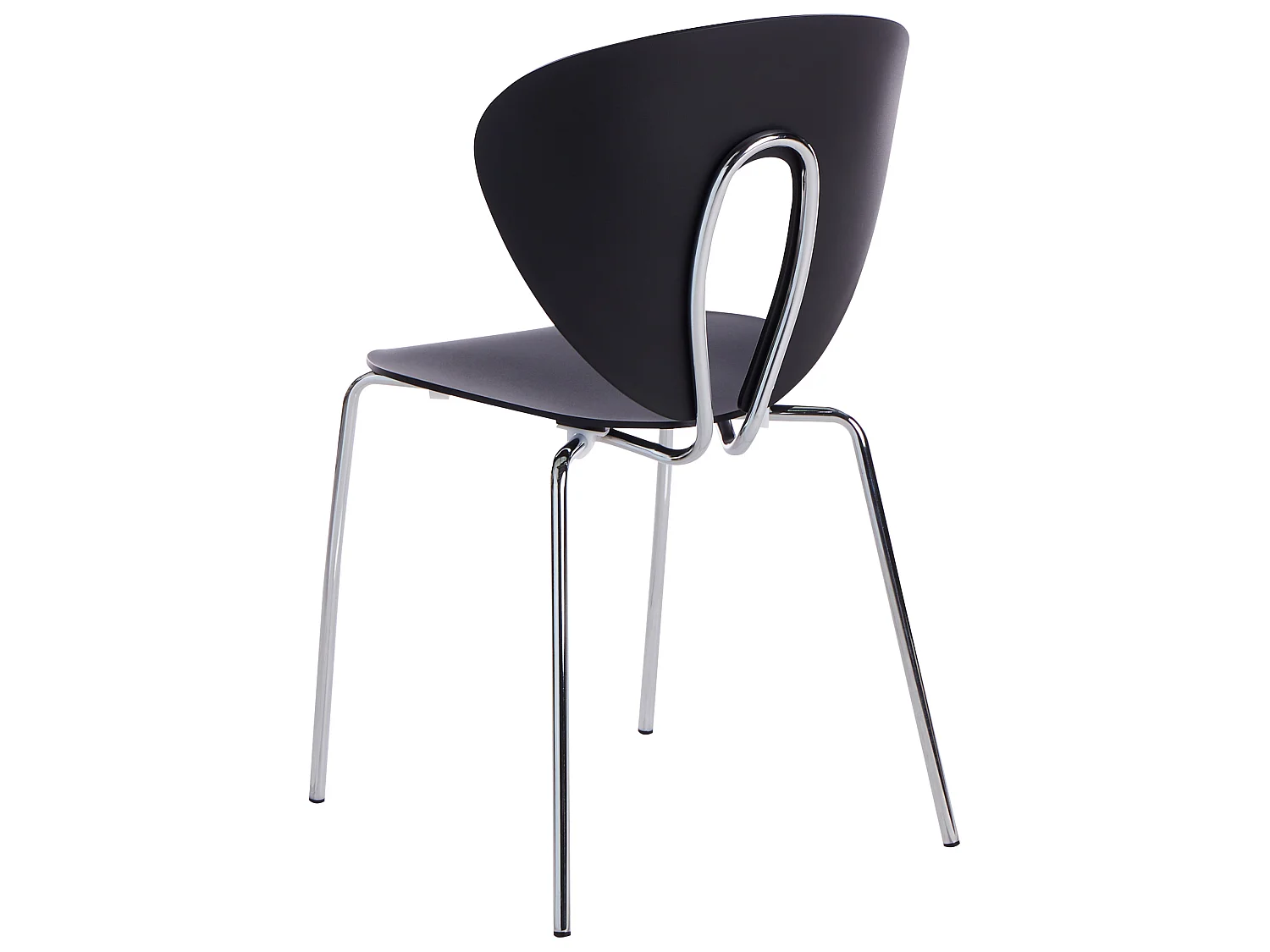 Set van 2 eetkamerstoelen TRACY Zwart
