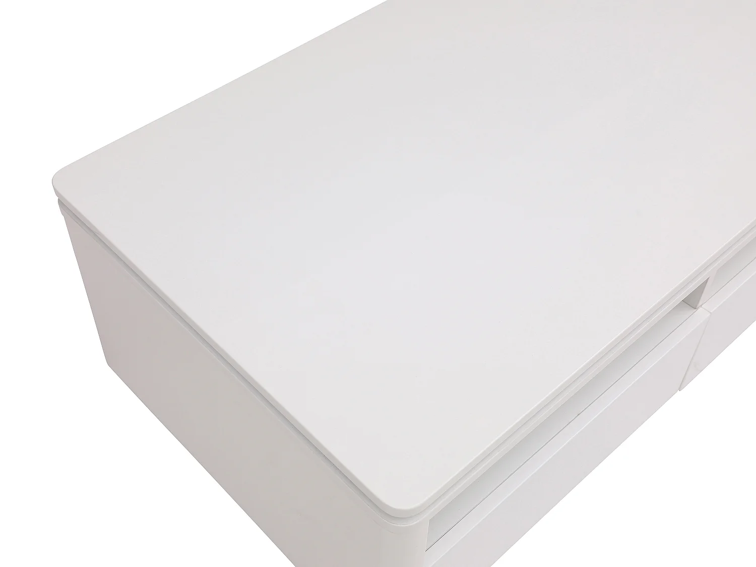 Salontafel met 2 lades en 2 nis met ledverlichting - Wit - SYLPIA