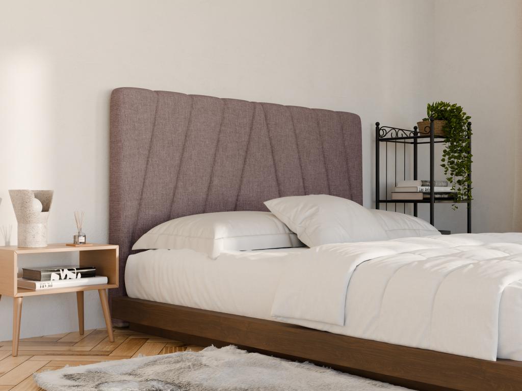Tête de lit 190 cm - Tissu - Violet clair - LIDAMA de Pascal Morabito