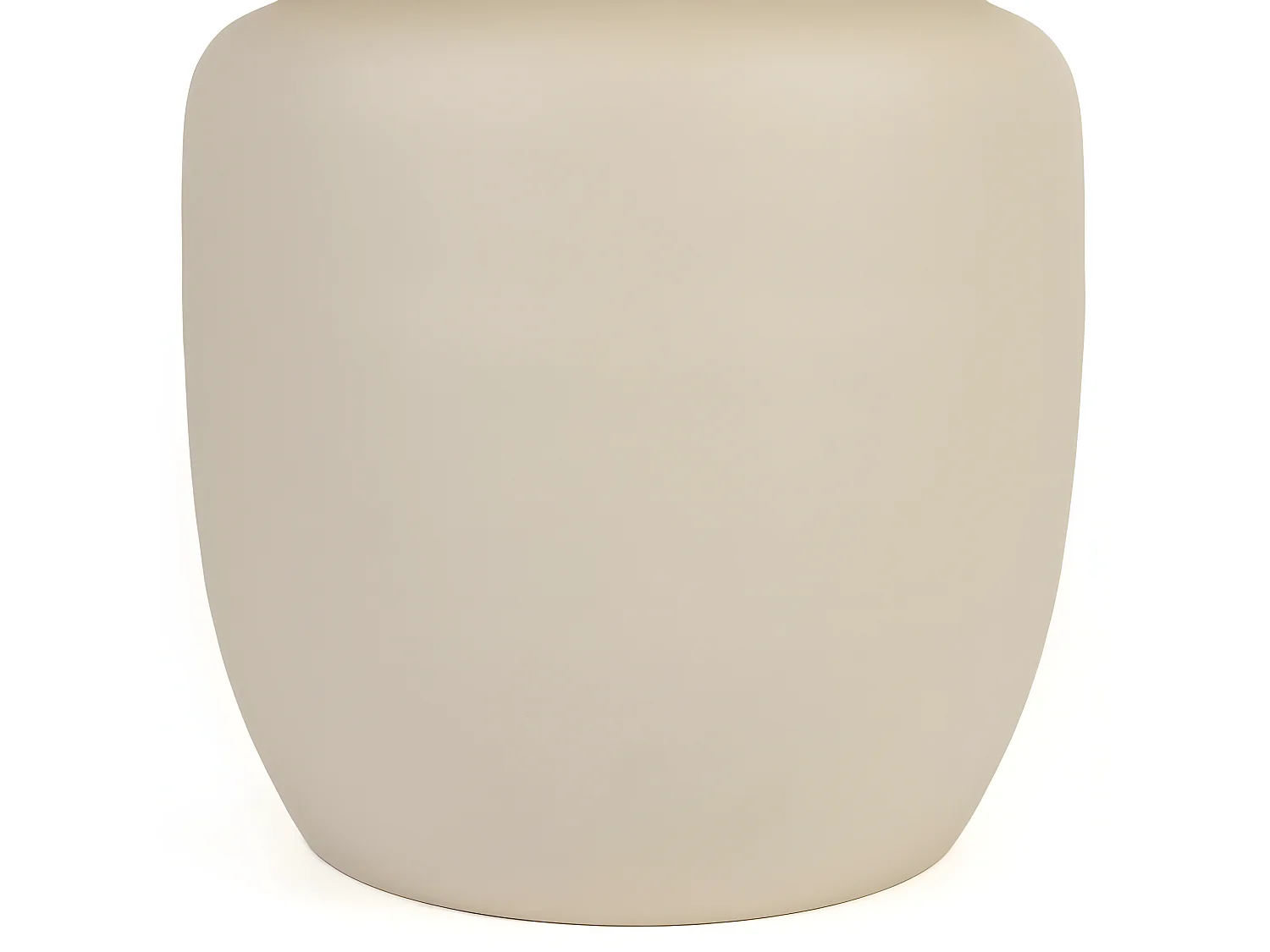 Karula - Table basse ronde effet travertin ø60cm - Beige