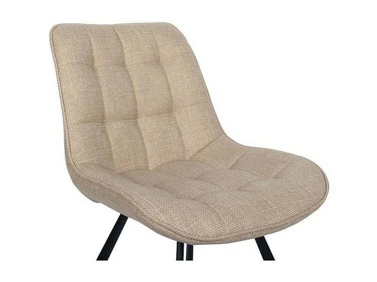 Stuhl PALMA – Beiger Stoff – L51 x H80 x T61 cm – Komfort und Eleganz