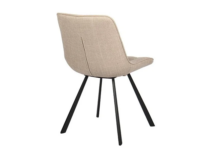 Stuhl PALMA – Beiger Stoff – L51 x H80 x T61 cm – Komfort und Eleganz