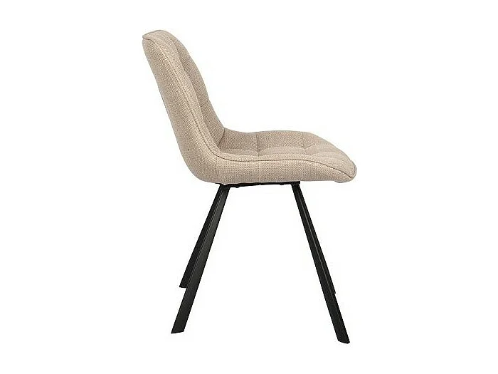 Stuhl PALMA – Beiger Stoff – L51 x H80 x T61 cm – Komfort und Eleganz