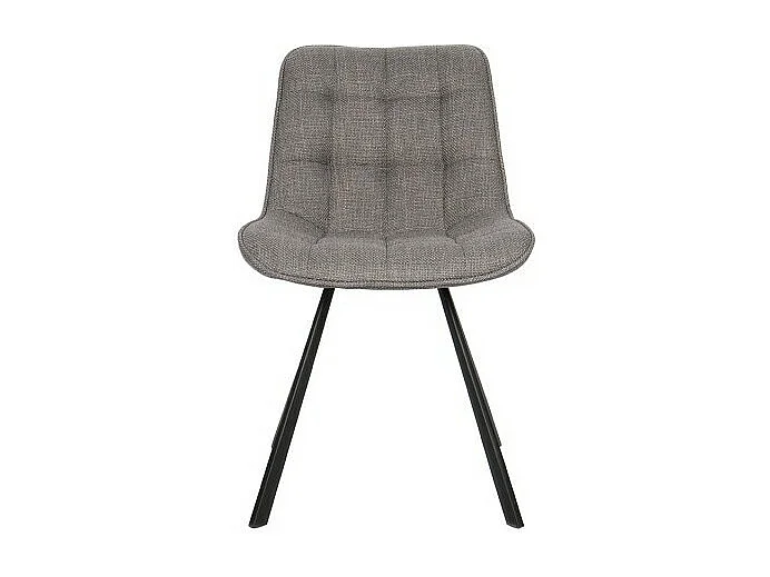 Chaise PALMA – Tissu gris clair – L51 x H80 x P61 cm – Élégance et confort