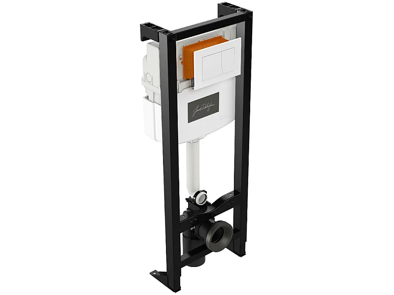 Soporte para inodoro independiente JACOB DELAFON NF con placa blanca