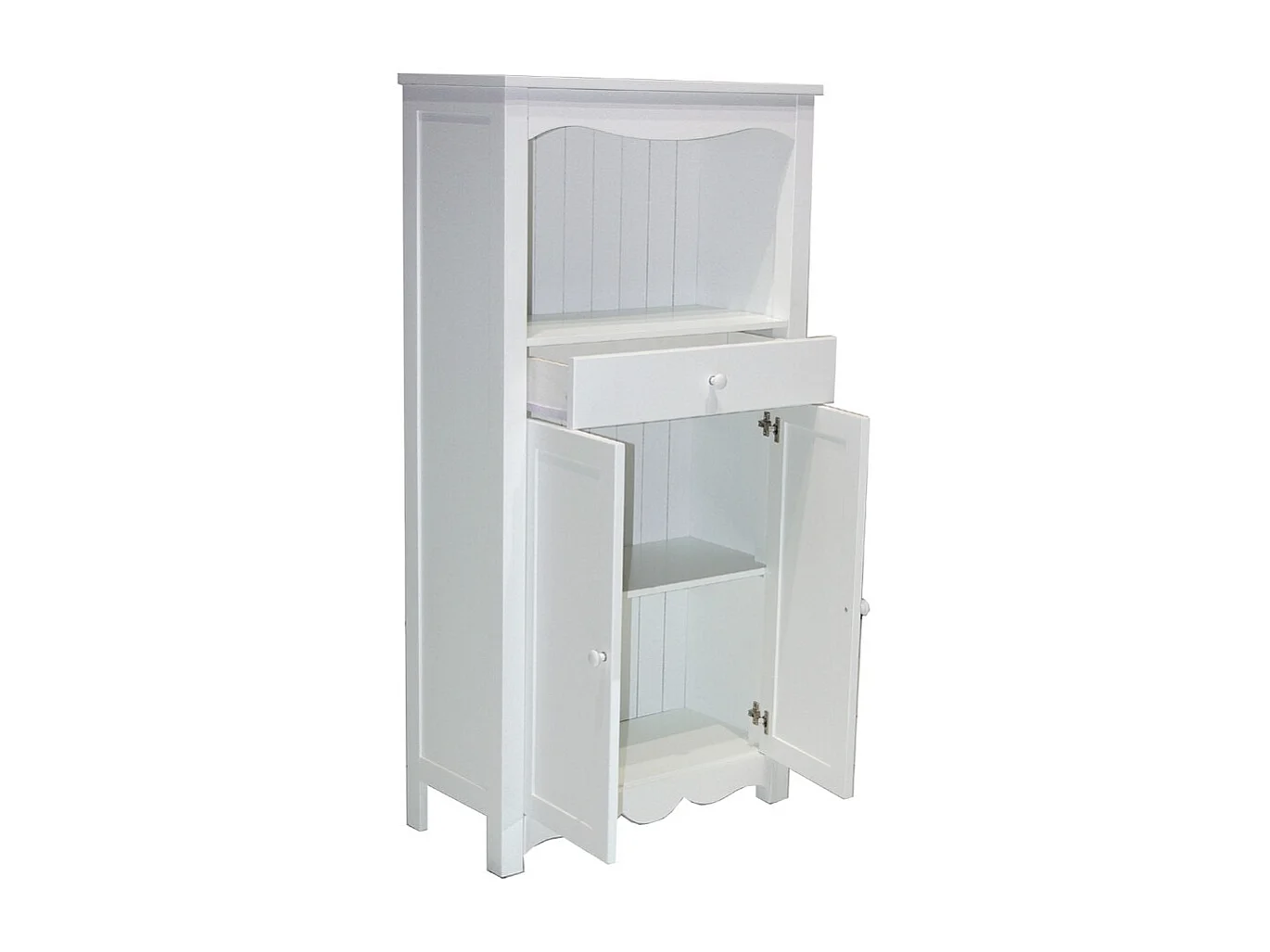 Meuble de rangement EMMA 2 portes + 1 tiroir / Blanc