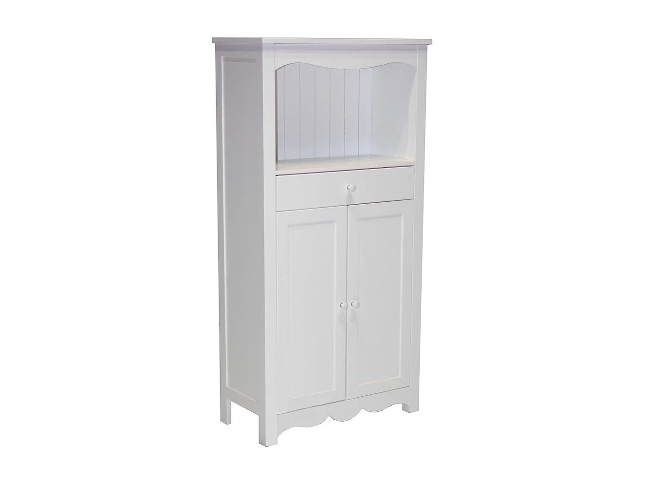 Meuble de rangement EMMA 2 portes + 1 tiroir / Blanc