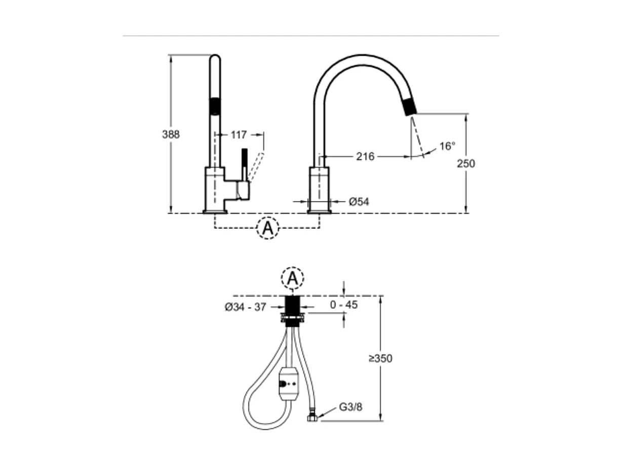 grifo de cocina extraíble JACOB DELAFON Edgar