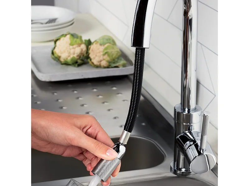 Robinet cuisine douchette extractible JACOB DELAFON Edgar chrome