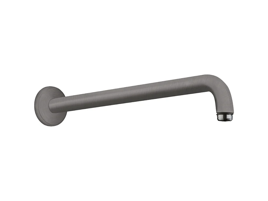 Bras de douche HANSGROHE M 38,9 cm Noir chromé brossé