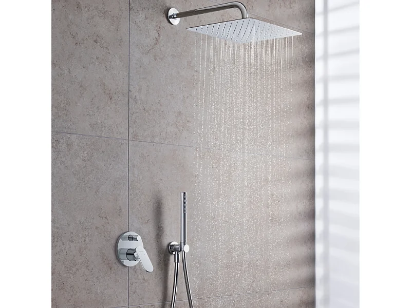 Façade robinet encastré 2 sorties DURAVIT Wave avec inverseur chromé brillant