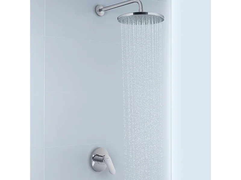Façade robinet encastré 2 sorties DURAVIT Wave sans inverseur chromé brillant