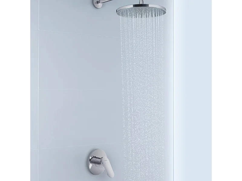 Façade robinet encastré 2 sorties DURAVIT Wave sans inverseur chromé brillant