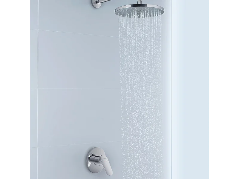 Façade robinet encastré 2 sorties DURAVIT Wave sans inverseur chromé brillant