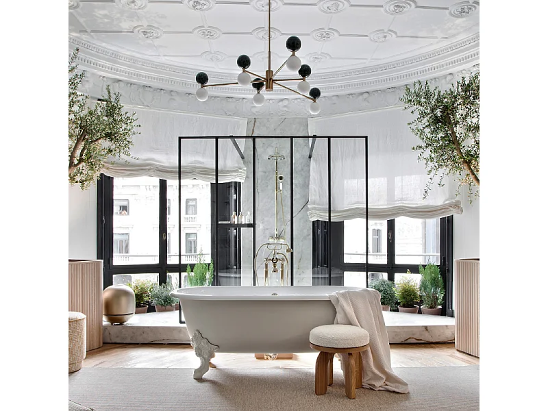 Baignoire Ilot 175 x 80 JACOB DELAFON Cléo 1889 ovale & fonte + pieds