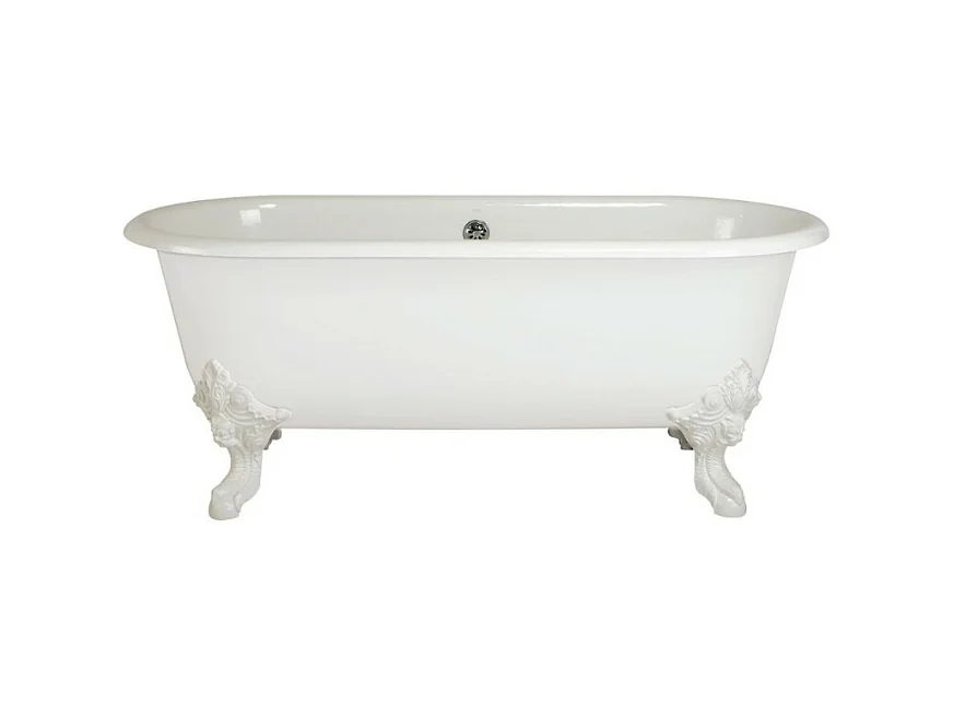 Baignoire Ilot 175 x 80 JACOB DELAFON Cléo 1889 ovale & fonte + pieds