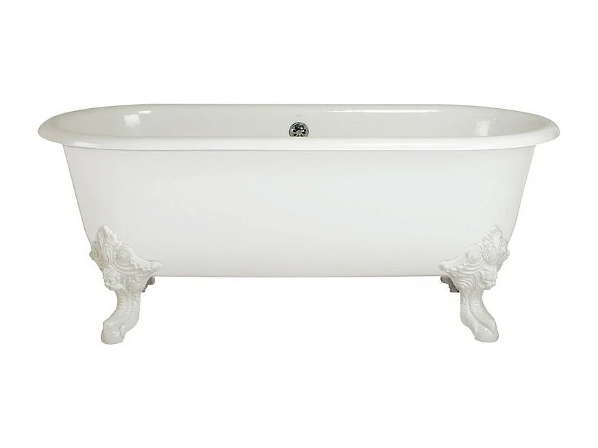 Baignoire Ilot 175 x 80 JACOB DELAFON Cléo 1889 ovale & fonte + pieds