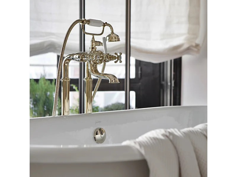 Baignoire Ilot 175 x 80 JACOB DELAFON Cléo 1889 ovale & fonte + pieds