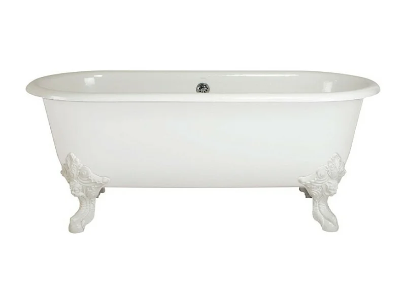 Baignoire Ilot 175 x 80 JACOB DELAFON Cléo 1889 ovale & fonte + pieds