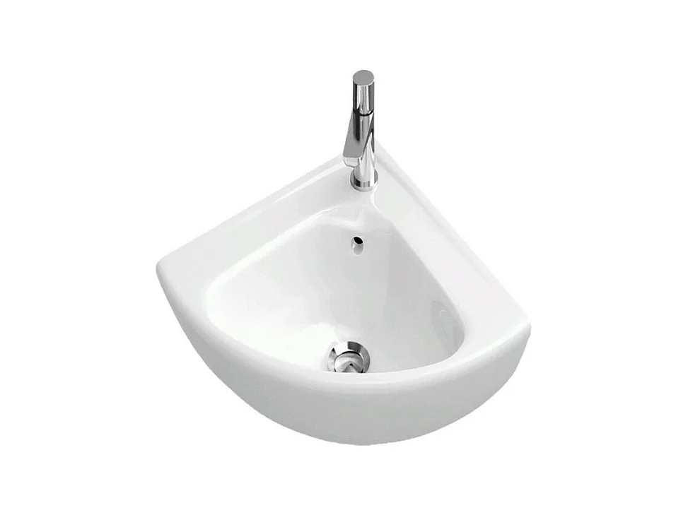 Lave-mains d'angle compact 41,5x41,5cm VILLEROY ET BOCH O.Novo blanc