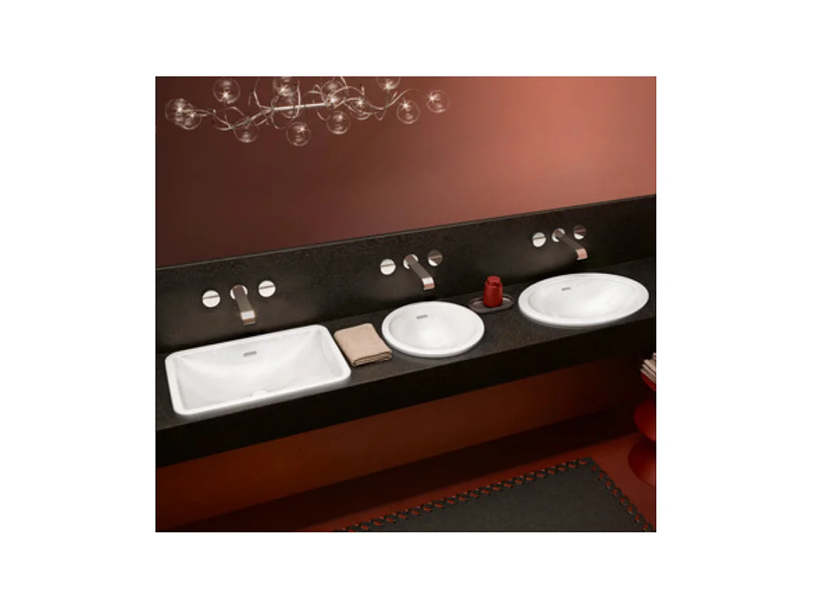 Vasque rectangle 67,5 x 45 à encastrer VILLEROY ET BOCH Loop & Friends TitanCeram