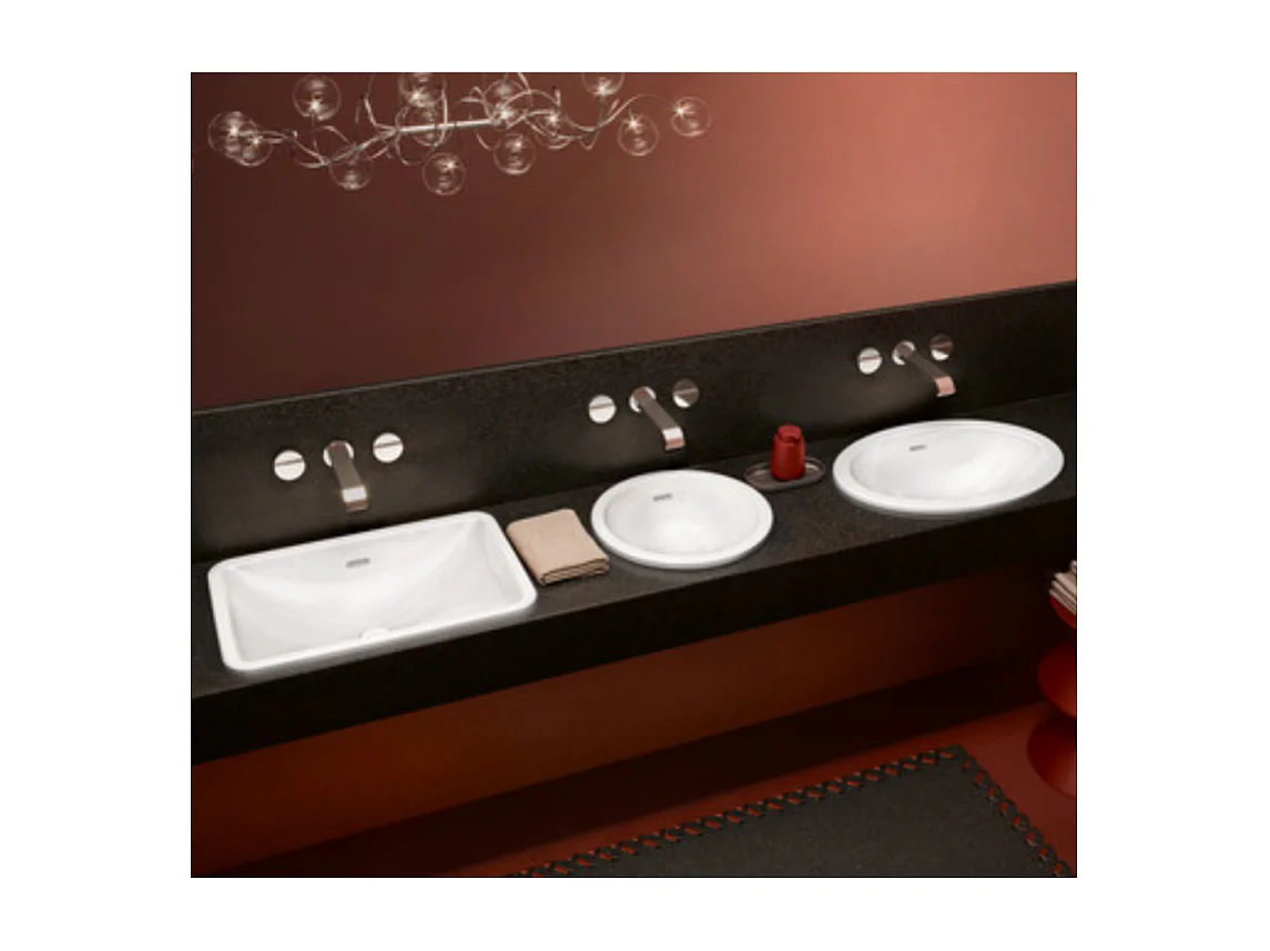 Vasque rectangle 67,5 x 45 à encastrer VILLEROY ET BOCH Loop & Friends TitanCeram