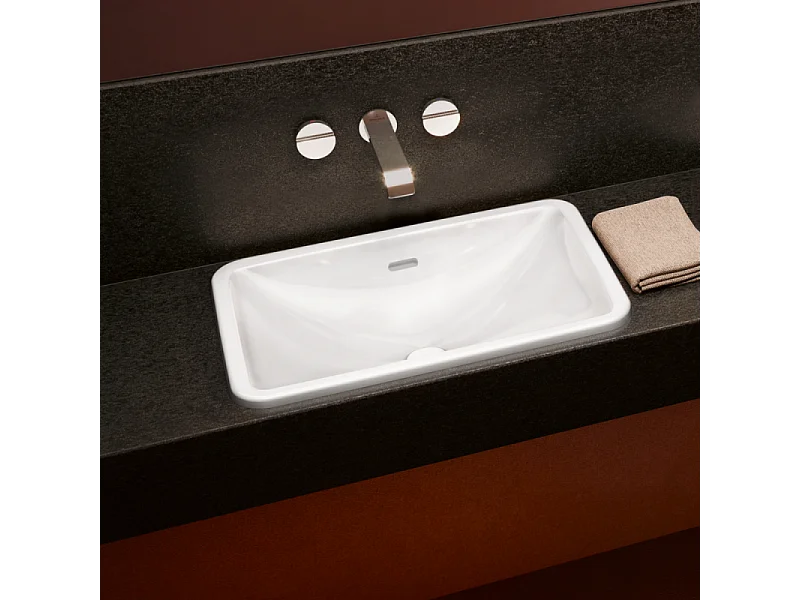 Vasque rectangle 60 x 40,5 à encastrer VILLEROY ET BOCH Loop & Friends TitanCeram