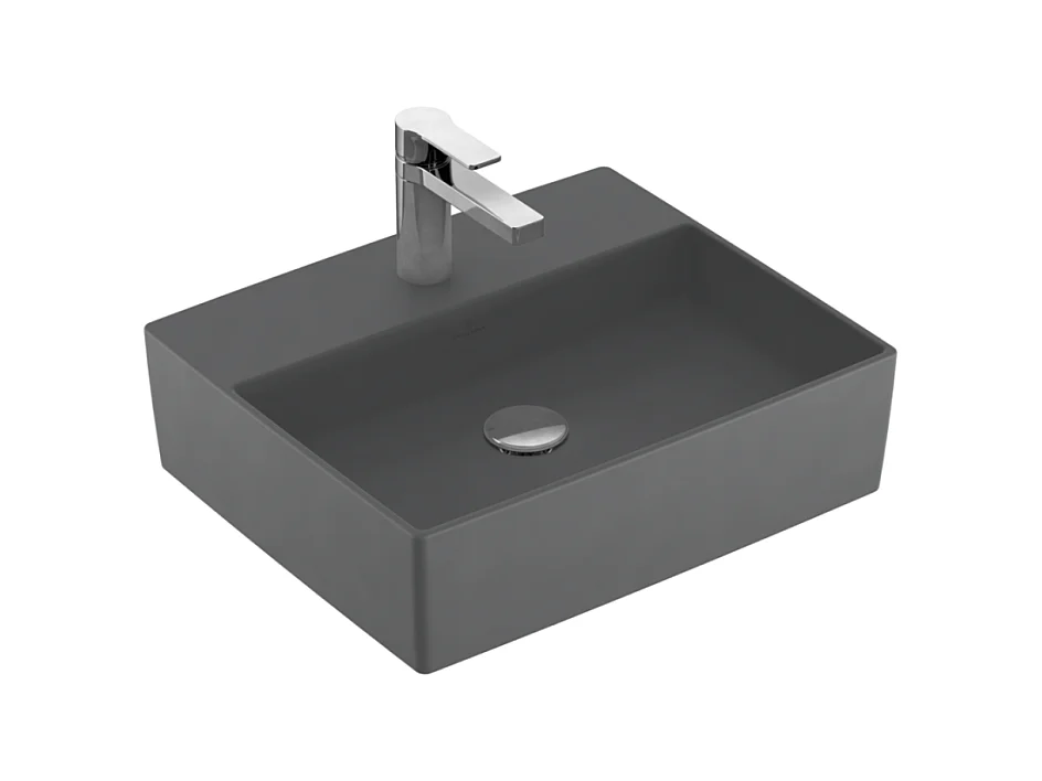 Vasque à poser VILLEROY ET BOCH Memento 2.0 graphite ceramicplus 50 x 42 cm