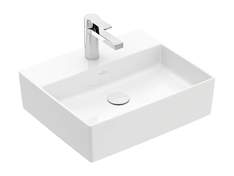 Vasque à poser VILLEROY ET BOCH Memento 2.0 stone white ceramicplus 50 x 42 cm