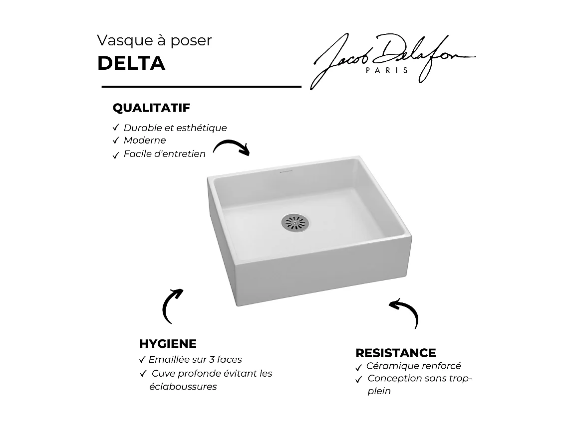 Vasque à poser JACOB DELAFON Delta