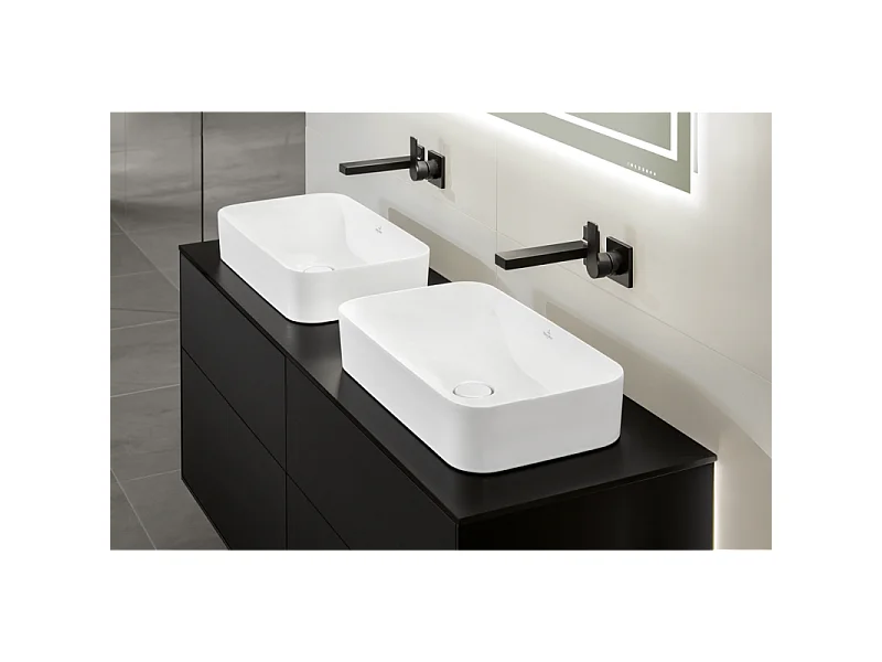 Lot de deux vasques à poser VILLEROY ET BOCH Finion Blanc CeramicPlus