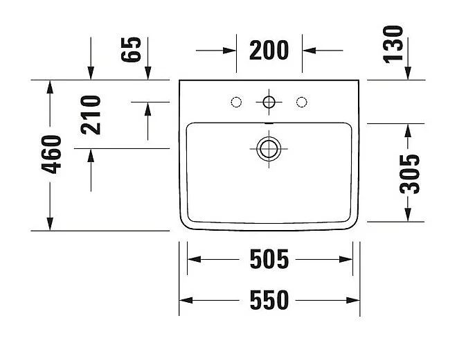 Vasque à encastrer DURAVIT Duravit No.1 55 cm