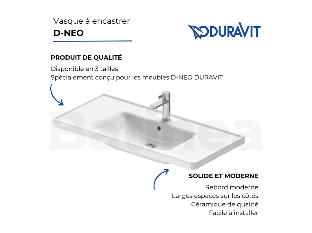 Vasque à encastrer DURAVIT D-Neo 60 cm