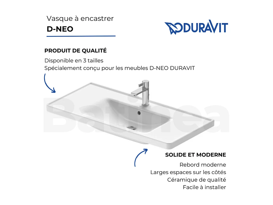 Vasque à encastrer DURAVIT D-Neo 60 cm