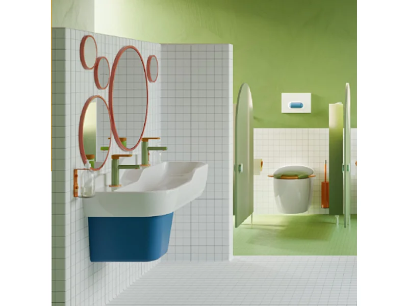Lavabo pour enfant VITRA Sento Kids 85 cm avec trop-plein