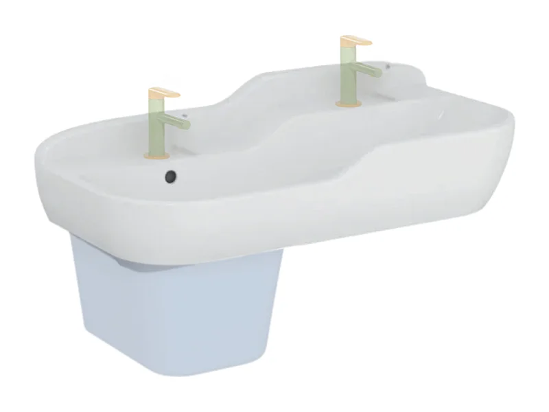 Lavabo pour enfant VITRA Sento Kids 85 cm avec trop-plein
