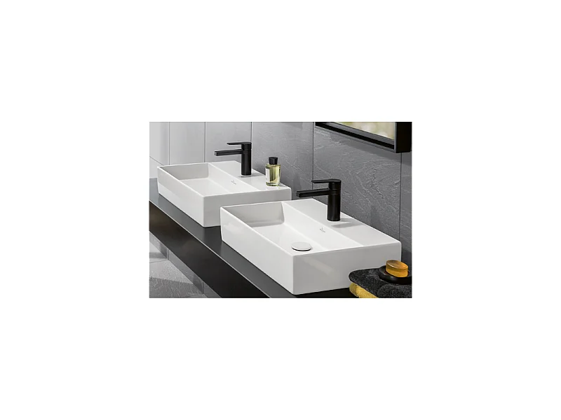 Vasque à poser VILLEROY ET BOCH Memento 2.0 blanc avec trop plein 60 x 42 cm