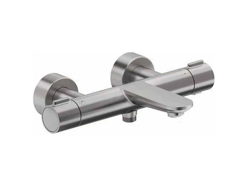 Mitigeur bain douche thermostatique DURAVIT Wave inox brossé