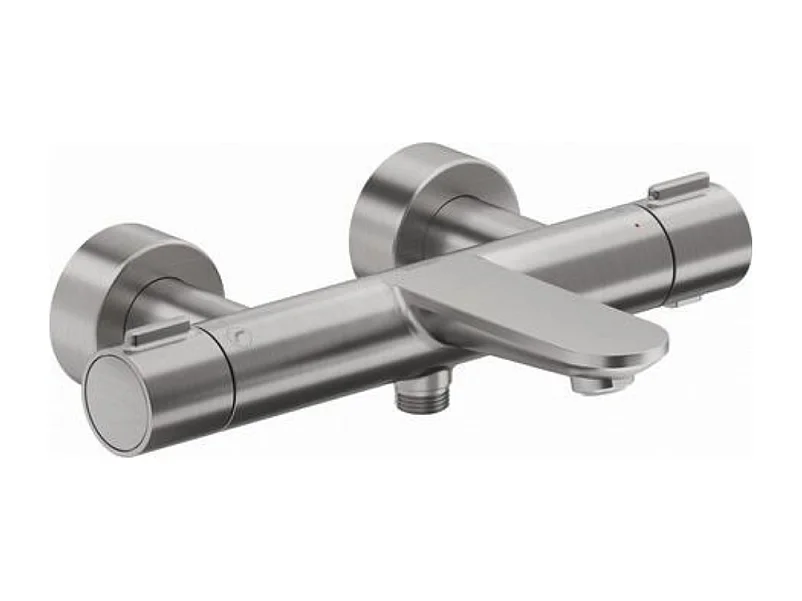 Mitigeur bain douche thermostatique DURAVIT Wave inox brossé