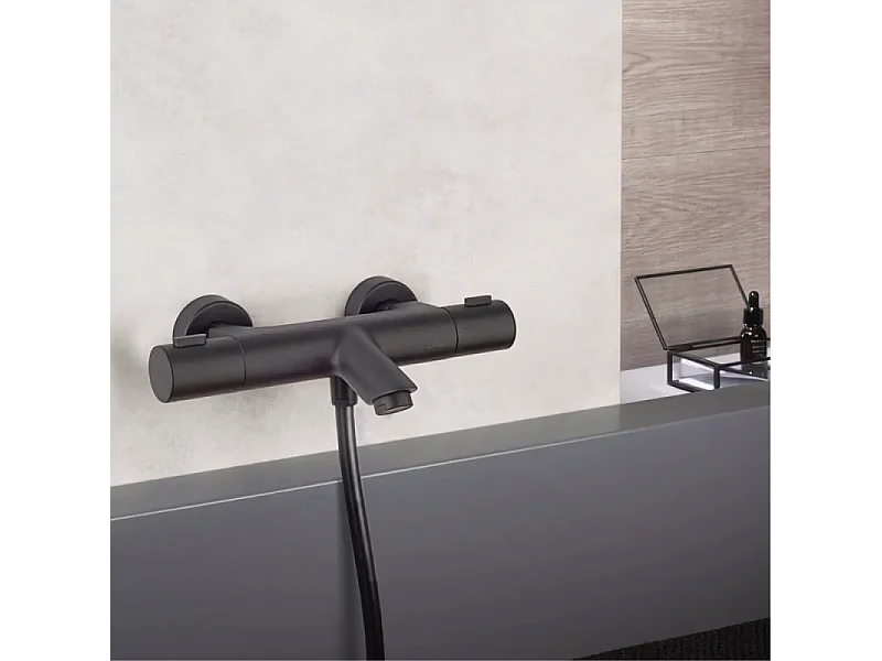 Mitigeur bain douche thermostatique PAINI Ruby Noir mat
