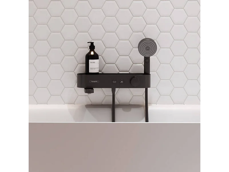 HANSGROHE ShowerTablet Select 400 mezclador termostático para bañera y ducha negro mate